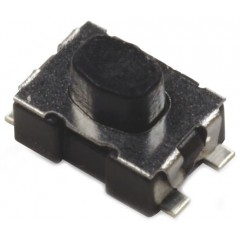 CK IP40 黑色 按钮式 轻触式开关 KMR221G ULC LFS, 单刀单掷 - 常开, 50 mA 2.11mm 表面安装
