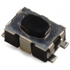 CK IP67 黑色 按钮式 轻触式开关 KMR741NG ULC LFS, 单刀单掷 - 常开, 50 mA 2.11mm 表面安装