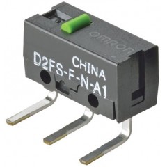 Omron D2FS-F-N-A1 单刀单掷 - 常开 引脚柱塞 微动开关, 100 mA @ 5 V 直流