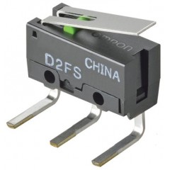 Omron D2FS-FL-N-A1 单刀单掷 - 常开 摆杆 微动开关, 100 mA @ 5 V 直流