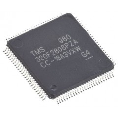 Texas Instruments TMS320F2808PZA 32bit DSP（数字信号处理器）, 100MHz, 128 kB ROM 闪存, 36 kB RAM, 100引脚