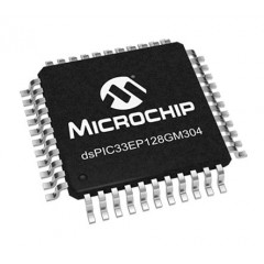 Microchip dsPIC33EP 系列 DSPIC33EP128GM304-I/PT 16bit DSP（数字信号处理器）, 70MIPS, 128 kB ROM 闪存