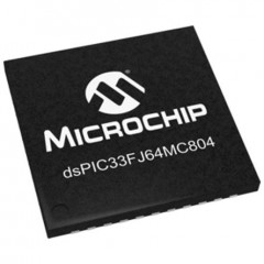 Microchip dsPIC33FJ64MC804-I/ML 16bit DSP（数字信号处理器）, 40MHz, 64 kB ROM 闪存, 16 kB RAM, 9x12bit ADC
