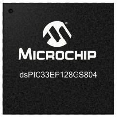 Microchip dsPIC33EP 系列 dsPIC33EP128GS804-I/ML 16bit DSP（数字信号处理器）, 60MHz, 128 kB ROM 闪存
