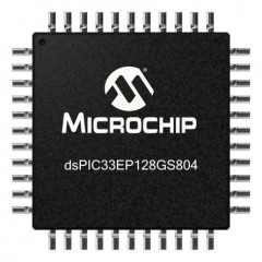 Microchip dsPIC33EP 系列 dsPIC33EP128GS804-I/PT 16bit DSP（数字信号处理器）, 60MHz, 128 kB ROM 闪存