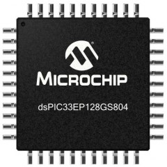 Microchip dsPIC33EP 系列 dsPIC33EP128GS804-I/PT 16bit DSP（数字信号处理器）, 60MHz, 128 kB ROM 闪存