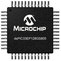 Microchip dsPIC33EP 系列 dsPIC33EP128GS805-I/PT 16bit DSP（数字信号处理器）, 60MHz, 128 kB ROM 闪存
