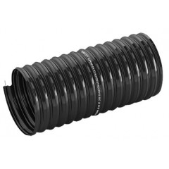 Merlett Plastics 10m长 黑色 热塑性橡胶 强化 柔性管道 9130011000000, 100mm内径, 100mm弯曲半径