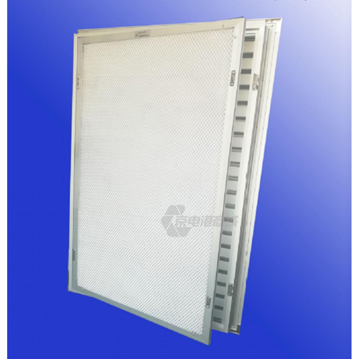 Cofan HXS-3548YM 防沙滤尘一体化百叶窗 双S型结构 351x487x51mm IP65 有效通风率55% 过滤棉可选 RAL7035