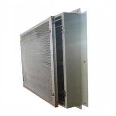 Cofan HXS-3548YD 防沙滤尘防水一体化百叶窗 487x351x51mm IP65 有效通风率55% 过滤棉可选 RAL7035