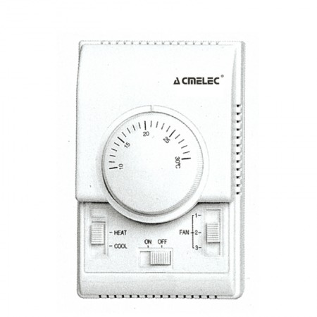 ACMELEC中央空调控制面板三速开关风机盘管温控器机械拨盘包邮201