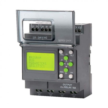 Altech Corporation ASR-B24DC-START  4 - 继电器  LCD - 黑色字符，绿色背光