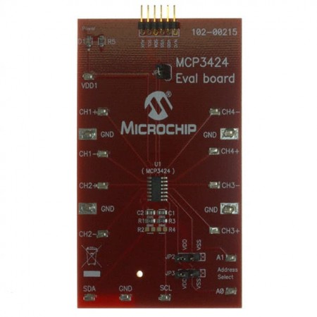 Microchip Technology MCP3424EV  I²C  -