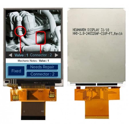 Newhaven Display Intl NHD-2.8-240320AF-CSXP-FT  ST7789Vi  并行，8 位/16 位（RGB）