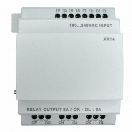 Crouzet 88970233  输入，输出（I/O）模块  输入数和8 - 数字  输出数和6 - 继电器  安装底座安装，DIN 轨道  -