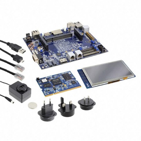Microchip Technology ATSAMA5D31-EK  板评估平台  MCU 32-位  安装固定  板，电缆，LCD，电源