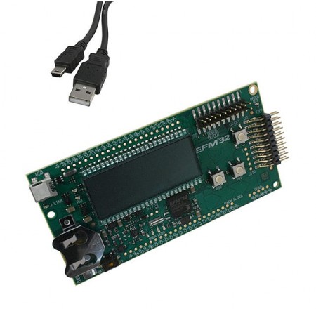 Silicon Labs EFM32-G8XX-STK  板评估平台  MCU 32-位  安装固定  板，电缆，LCD