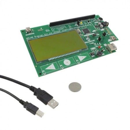 Microchip Technology DM240015  板评估平台  MCU 16-位  安装固定  板，电缆，LCD