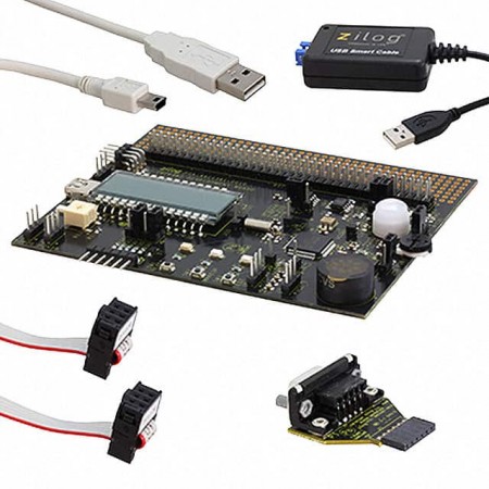 Zilog Z8F64820100ZCOG  板评估平台  MCU 8-位  安装固定  板，电缆，配件