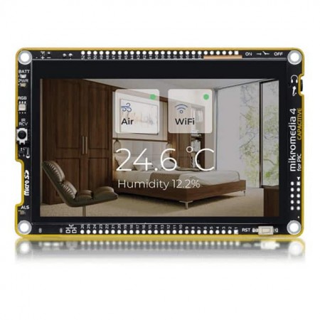 MikroElektronika MIKROE-4722  板评估平台  MCU 8-位  安装插口  板，LCD