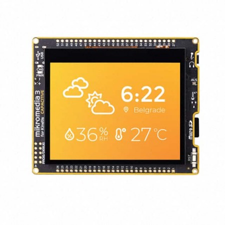 MikroElektronika MIKROE-3829  板评估平台  MCU 32-位  安装固定  板，LCD