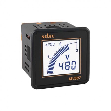 Selec Controls USA Inc. MV507-110V-CU  LCD - 蓝色条形图  -