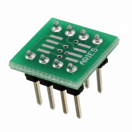 Aries Electronics LCQT-SOIC8-8  Correct-A-Chip®  SMD 至 DIP  0.500\ 长 x 0.500\ 宽（12.70mm x 12.70mm）