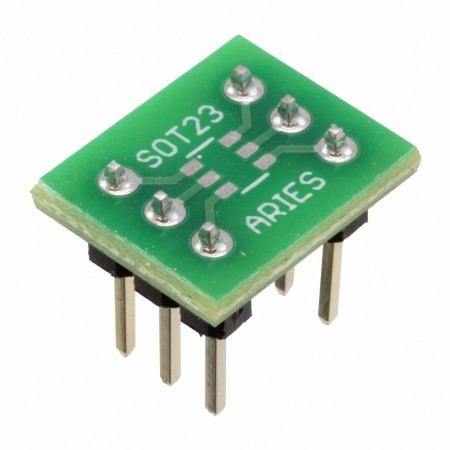 Aries Electronics LCQT-SOT23-6  Correct-A-Chip®  SMD 至 DIP  0.400\ 长 x 0.500\ 宽（10.16mm x 12.70mm）