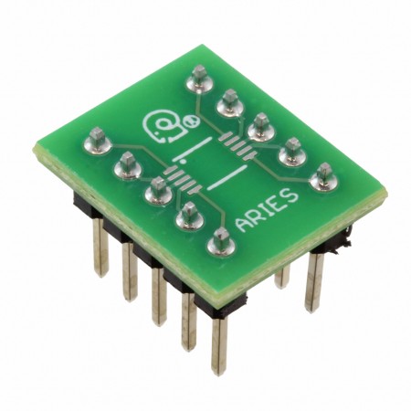 Aries Electronics LCQT-MSOP10  Correct-A-Chip®  SMD 至 DIP  0.600\ 长 x 0.500\ 宽（15.24mm x 12.70mm）