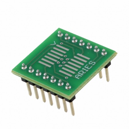 Aries Electronics LCQT-SOIC14W  Correct-A-Chip®  SMD 至 DIP  0.700\ 长 x 0.700\ 宽（17.78mm x 17.78mm）