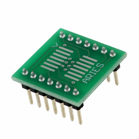 Aries Electronics LCQT-SOIC14  Correct-A-Chip®  SMD 至 DIP  0.700\ 长 x 0.700\ 宽（17.78mm x 17.78mm）