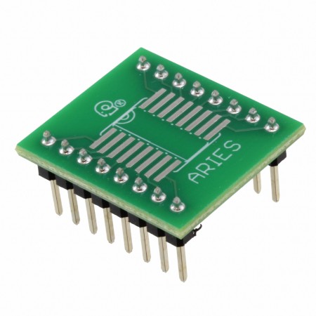 Aries Electronics LCQT-SOIC16  Correct-A-Chip®  SMD 至 DIP  0.800\ 长 x 0.700\ 宽（20.32mm x 17.78mm）