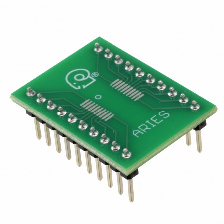 Aries Electronics LCQT-SSOP20  Correct-A-Chip®  SMD 至 DIP  1.000\ 长 x 0.700\ 宽（25.40mm x 17.78mm）