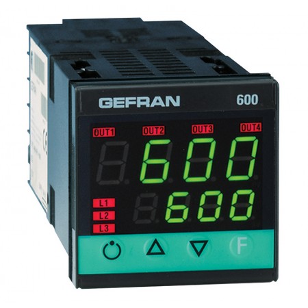 Gefran PID控制器, 600系列, 100 → 240 V 交流, 逻辑，继电器输出, 2输出