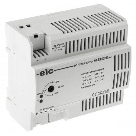 ELC 导轨电源, ALE系列, 12 V dc, 24 V dc, ±15 V dc输出, 190 → 264V 交流输入