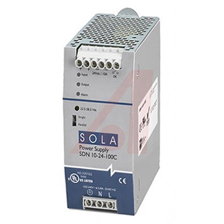 SolaHD 导轨电源, SDN-C系列, 24V 直流输出, 85 → 264V 交流输入
