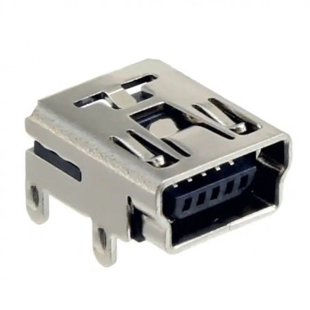 Omron USB 连接器, XM7 系列, 通孔, 插座, USB2.0, 1 端口, 直角