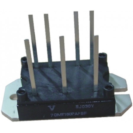 Vishay 三相整流桥, 75A峰值平均正向电流, PCB（印刷电路板）安装, 1600V峰值反向重复电压, 8引脚, MT PA封装, 最高工作温度 150 °C