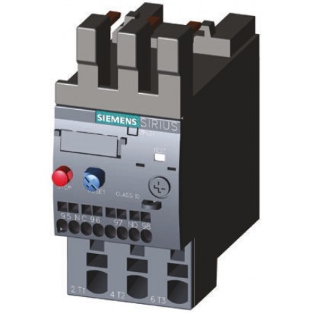 Siemens 热过载继电器, 3RU系列, 触点额定电流 8 A, 自动，手动复位
