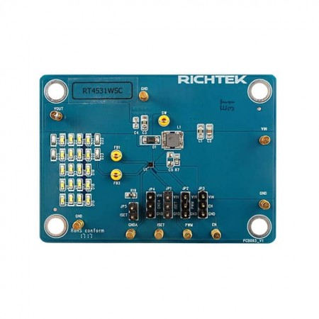Richtek USA Inc. EVB_RT4531WSC  可调光  2.5V ~ 5.5V  RT4531