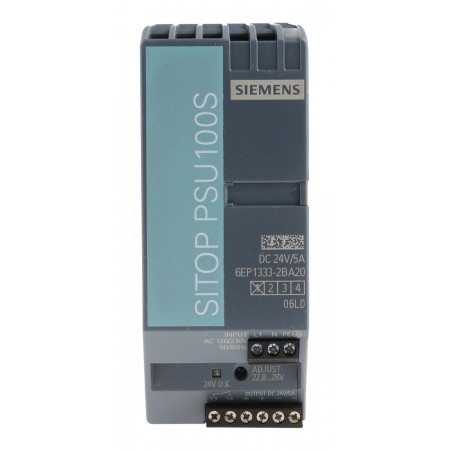 Siemens 西门子 导轨电源, SITOP PSU100S系列, 24V 直流输出, 85 → 132V 交流输入