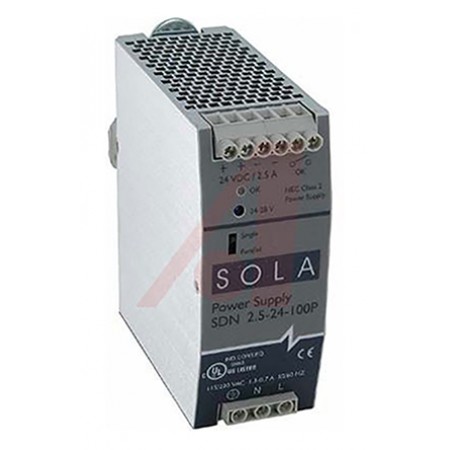 SolaHD 导轨电源, SDN-P系列, 24V 直流输出, 85 → 132V 交流输入