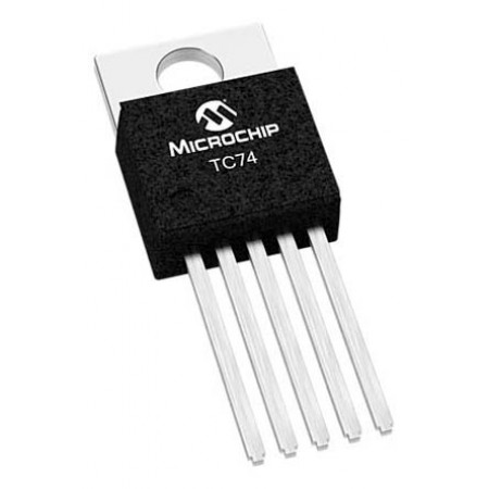 微芯 数字温度传感器, TC74A2 系列 通孔, 5   Tab引脚