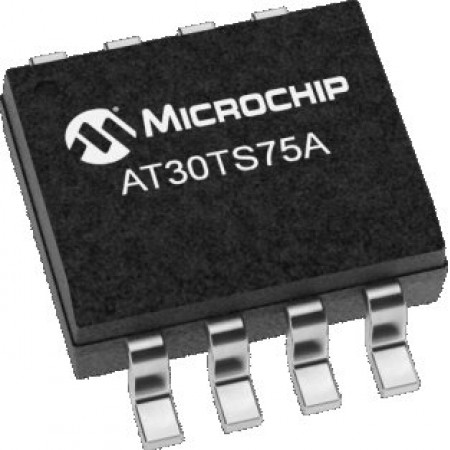 微芯 电压温度传感器, AT30TS75A 系列 表面贴装, 8引脚