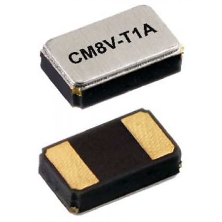 瑞士微晶 晶振, 32.768kHz, 贴片安装, 2引脚, 7pF负载, 2 x 1.2 x 0.6mm, 长2mm