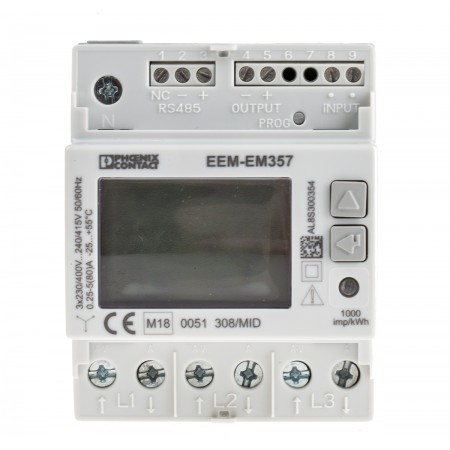 菲尼克斯能量计, 数字, 数字仪表, EEM-EM357系列, 8位