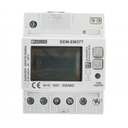 菲尼克斯能量计, 数字, 数字仪表, EEM-EM377系列, 8位