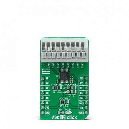 MikroElektronika 传感器附加板, ADC 12 Click, ADC转换器