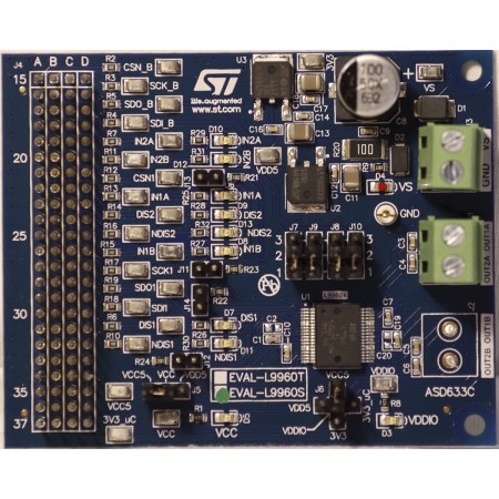 意法半导体 半桥式驱动器开发板 开发套件, EVAL-L9960芯片