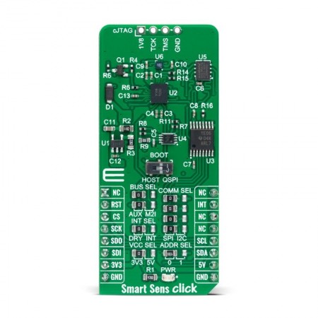 MikroElektronika, 附加板, 惯性测量单元 (IMU) - 6 DoF, 用于mikroBUS 插座, BHI260芯片